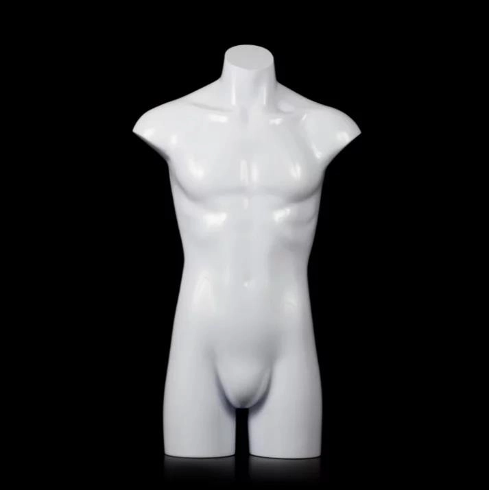 남성 마네킹 측정: 가슴 96cm, 허리 78cm 설명